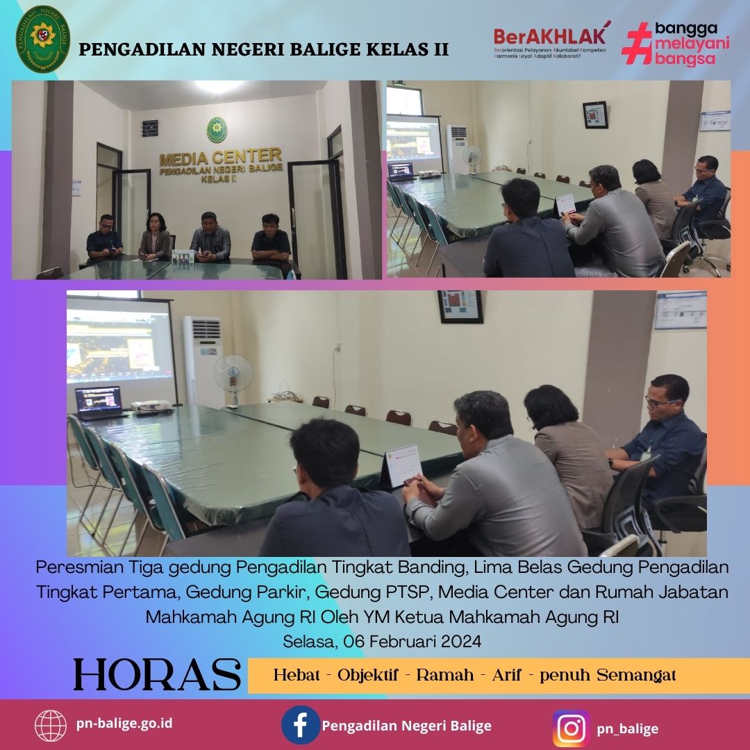 UNDANGAN PERESMIAN GEDUNG SECARA DARING